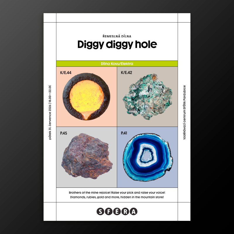 Plakátek A4 se čtyřmi prvky