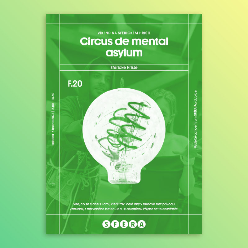 Inverzní plakátek A4 s jedním prvkem