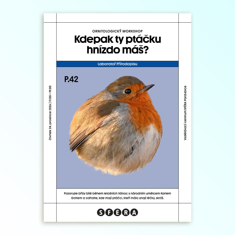 Plakátek A4 s jedním prvkem