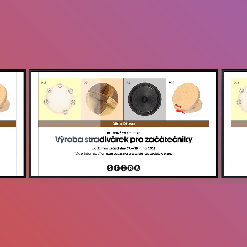 Obrazovka se čtyřmi prvky